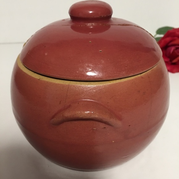 UHL POTTERY CROCK BOWL WITH LID REPLACEMENT BEAN POT  VTG. - Picture 8 of 9